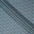 Buy Blue Abstract Design Viscose Crepe 110cm