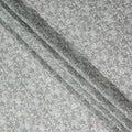 Buy Grey Floral Design Viscose Crepe 110cm