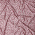 Buy Pink Floral Design Viscose Crepe 110cm