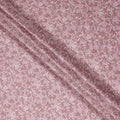 Buy Pink Floral Design Viscose Crepe 110cm