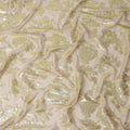 Sand Beige Silk Chiffon Lurex Fabric 110cm