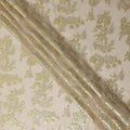 Sand Beige Silk Chiffon Lurex Fabric 110cm