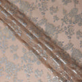 Dusty Rose Pink Silk Chiffon Lurex Fabric 110cm
