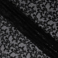Black Self Pure Silk Chiffon Fabric 110cm