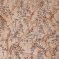 Beige Self Pure Silk Chiffon Fabric 110cm