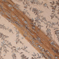 Beige Self Pure Silk Chiffon Fabric 110cm