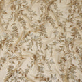 Beige Self Pure Silk Chiffon Fabric 110cm