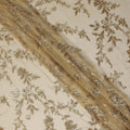 Beige Self Pure Silk Chiffon Fabric 110cm