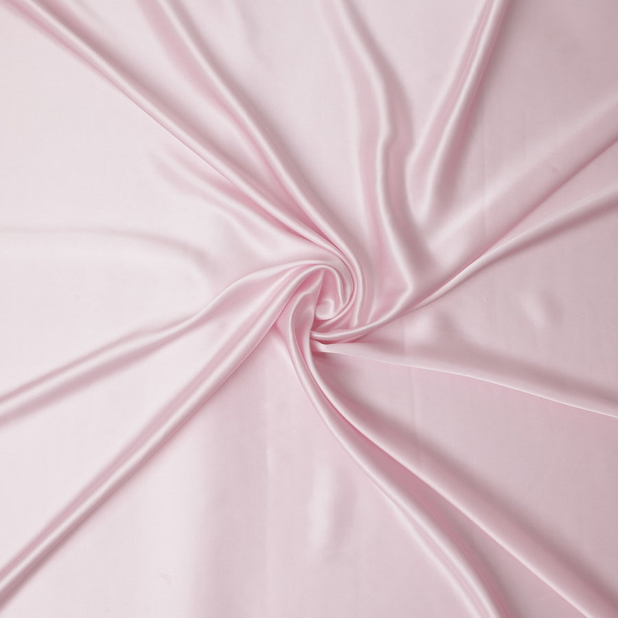 Baby Pink Silk Satin Fabric 140cm Wide