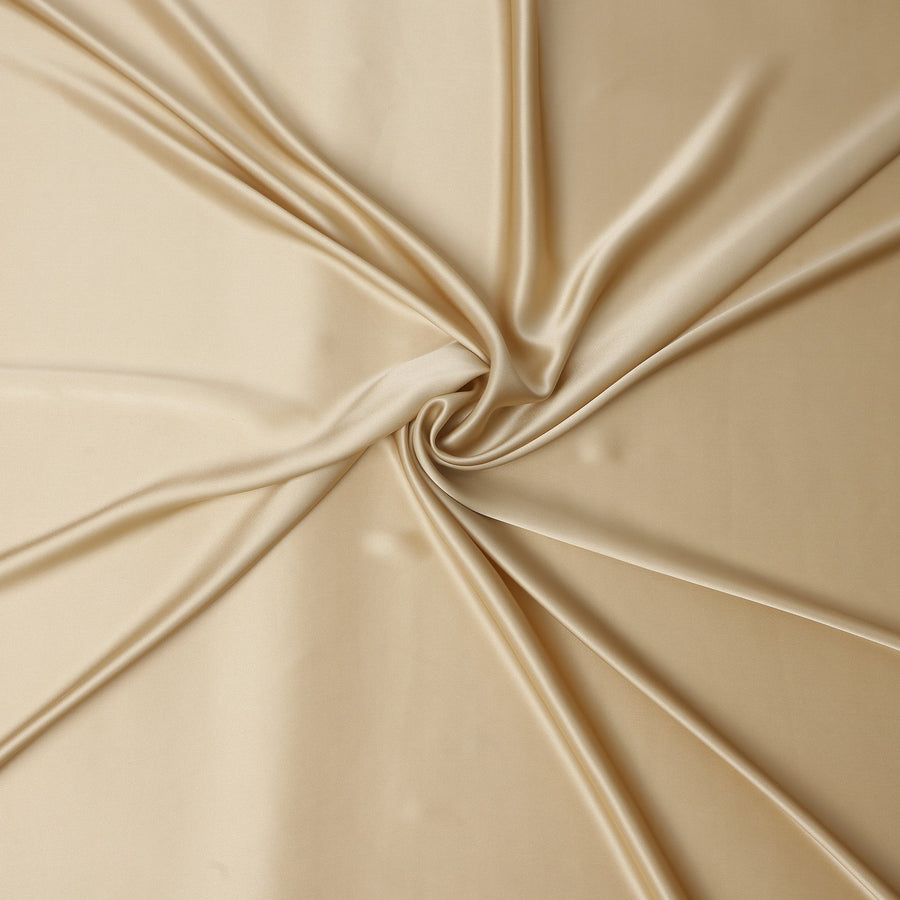 Champagne Gold Silk Satin 140cm Wide