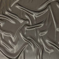 Taupe Olive Plain Silk Lame Fabric 110cm