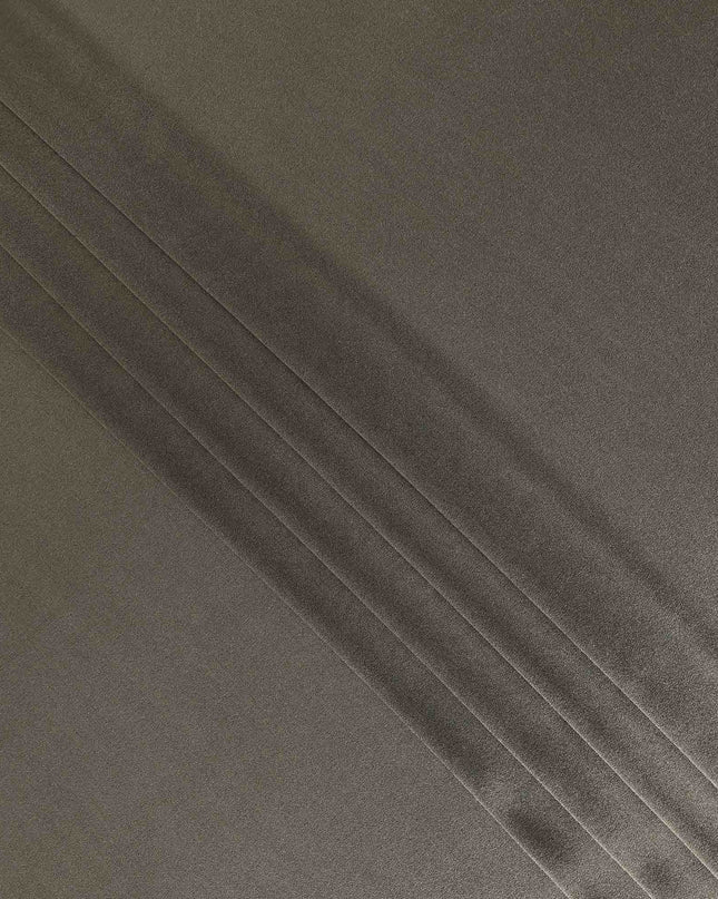 Taupe Olive Plain Silk Lame Fabric 110cm