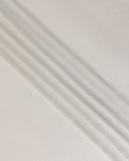 Pearl White French Silk Lame Fabric 110cm