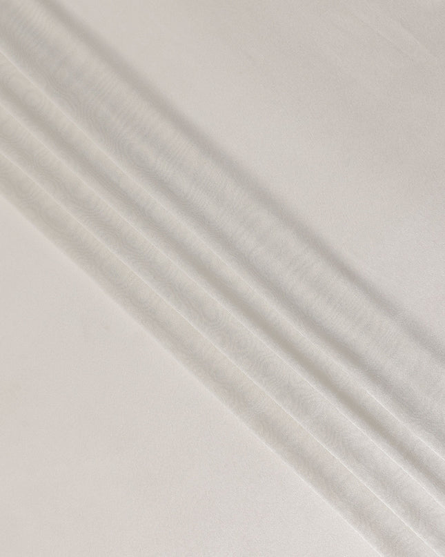 Pearl White French Silk Lame Fabric 110cm