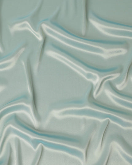 Seafoam Mint Plain Silk Lame Fabric 110cm