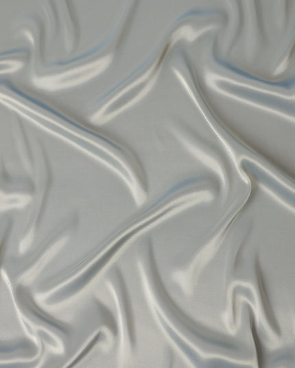 Platinum Silver Plain Silk Lame Fabric 110cm