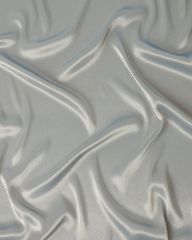 Platinum Silver Plain Silk Lame Fabric 110cm