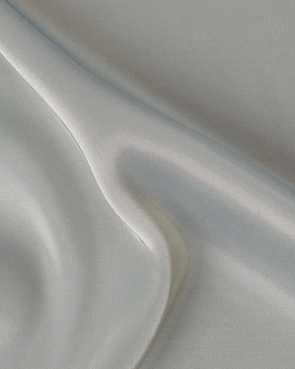 Platinum Silver Plain Silk Lame Fabric 110cm