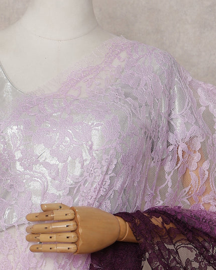 Soft Lavender To Plum Purple Ombre Saree | Regal Fabrics