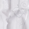 White Leaf Embroidery Cotton Voile Thobe 4.5m