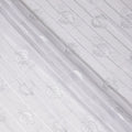 White Leaf Embroidery Cotton Voile Thobe 4.5m