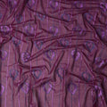 Purple Leaf Embroidery Cotton Voile Thobe 4.5m