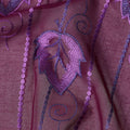 Purple Leaf Embroidery Cotton Voile Thobe 4.5m