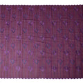 Purple Leaf Embroidery Cotton Voile Thobe 4.5m