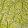 Yellow Leaf Embroidery Cotton Voile Thobe 4.5m