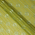 Yellow Leaf Embroidery Cotton Voile Thobe 4.5m