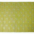 Yellow Leaf Embroidery Cotton Voile Thobe 4.5m