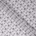 White Floral Embroidery Cotton Voile Thobe 4.5m