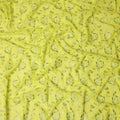 Yellow Floral Embroidery Cotton Voile Thobe 4.5m