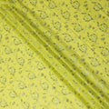 Yellow Floral Embroidery Cotton Voile Thobe 4.5m