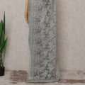 Silver Grey French Chantilly Lace Saree 5.5m