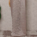 Champagne Gold French Chantilly Lace Saree 110cm