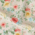 Buy White Bouquet Design Cotton Lawn 110cm