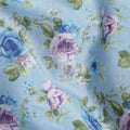 Buy Blue Bouquet Design Cotton Lawn 110cm