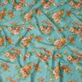 Buy Blue Bouquet Design Cotton Lawn 110cm