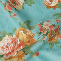 Buy Blue Bouquet Design Cotton Lawn 110cm