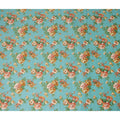 Buy Blue Bouquet Design Cotton Lawn 110cm