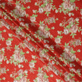 Buy Red Bouquet Design Cotton Lawn 110cm