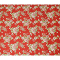 Buy Red Bouquet Design Cotton Lawn 110cm