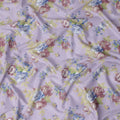 Buy Purple Bouquet Floral Cotton Lawn 110cm