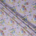 Buy Purple Bouquet Floral Cotton Lawn 110cm