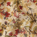 Warm Beige Digital Print Lawn Fabric 110cm
