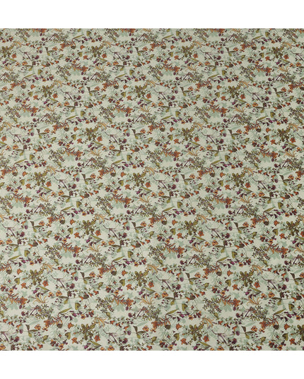 Sage Green Digital Print Lawn Fabric 110cm
