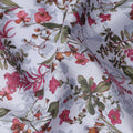 Lilac Pink Digital Print Lawn Fabric 110cm