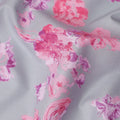 Dove Grey Digital Print Lawn Fabric 110cm