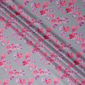 Dove Grey Digital Print Lawn Fabric 110cm